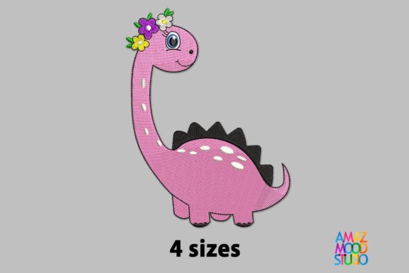 Cute Dinosaur Girl with Flowers: A Designer’s Review