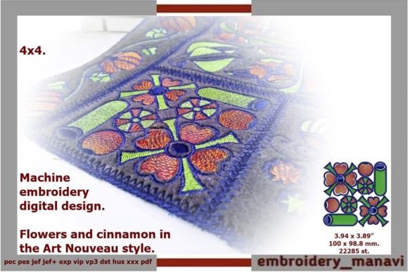 Review: Flowers and Cinnamon for Holiday Embroidery