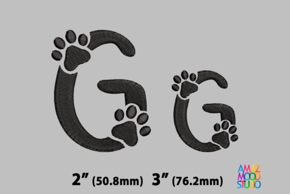 Review: Letter G Paws Monogram for Small Business Merch