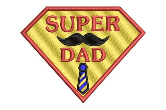 Reviewing Super Dad with Moustache and Necktie for Etsy